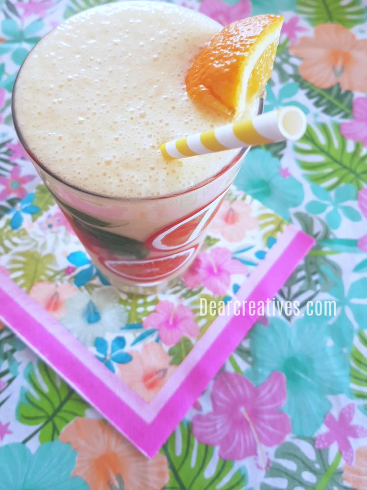 Orange Julius © DearCreatives.com #blended #orange #drink #orangejulius #tasty #frothy #beverage #summer