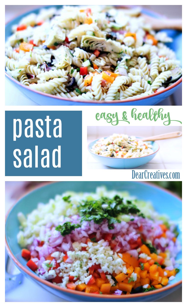 Make This Easy, Colorful, Healthy, Tasty Pasta Salad!