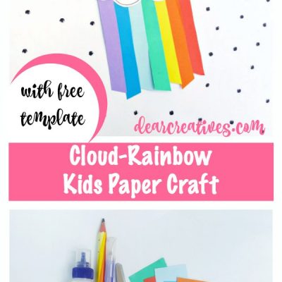 Cloud Rainbow Kids Paper Craft Fun Learning Activity