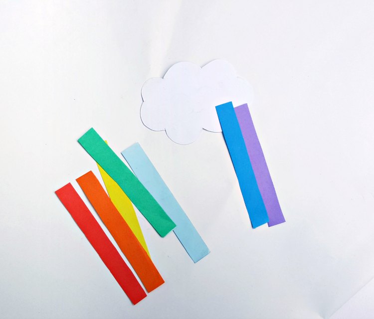 Cloud Rainbow Kids Paper Craft Fun Learning Activity - Dear Creatives