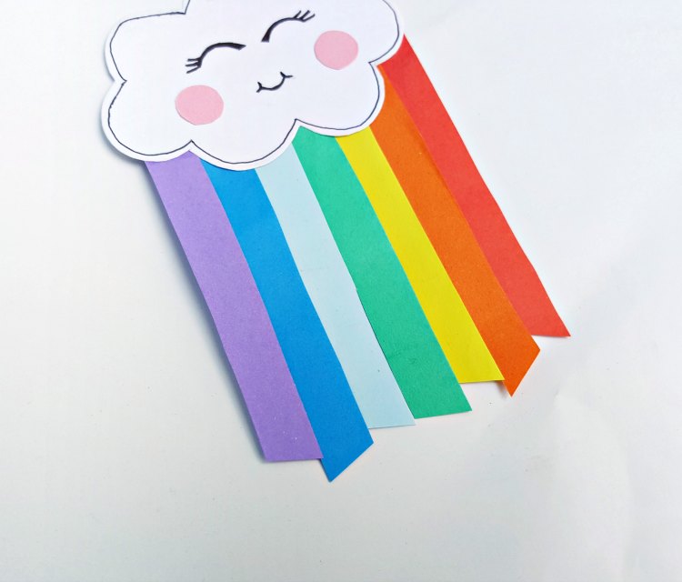 Rainbow Paper Cloud Craft