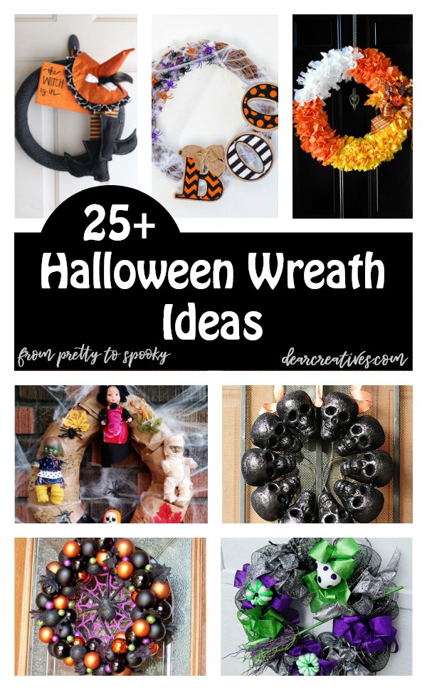 25+ DIY Halloween Wreaths To Make For Your Home Or Front Door