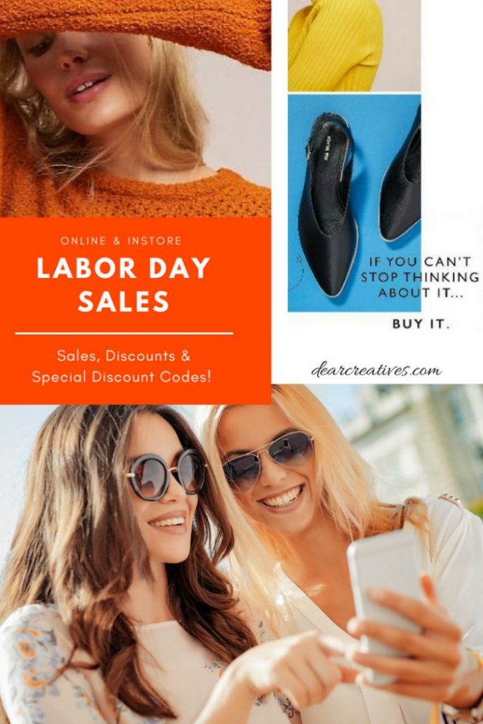 The Best Labor Day Sales - for fashion and home. Discount codes, and specials to help you save while stocking up or getting things you need. DearCreatives.com #labordaysales #fashion #discounts #discountcodes #shopping 
