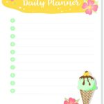 daily planner printable print your sheet for daily to do lists or other activities. free printable at dearcreatives.com #printable #freeprintable #daily #printable #dailyplannerprintable