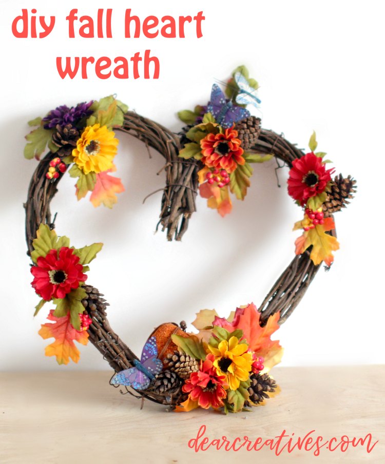 Romantic DIY Fall Grapevine Wreath