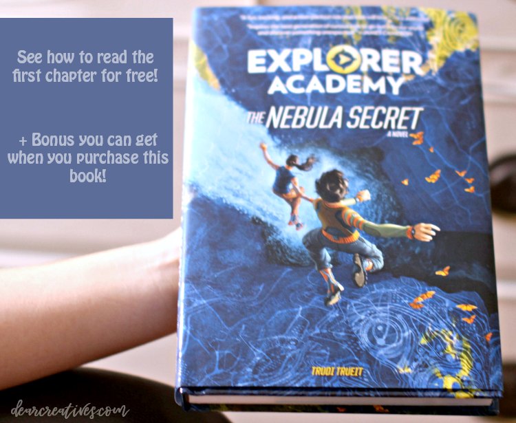 See how to read the first chapter of this novel The Nebula Secret and bonus you can get with purchase DearCreatives.com #books #kids #booksforkids #chapterbooks