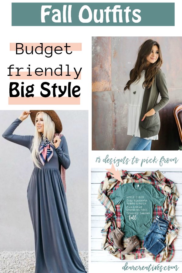 Are you looking for big style but, not at a big price You need to see this post filled with fashion deals that hit the mark! #fall #fashions #style #budgetfriendly #outfitideas #whattowear #fallfashions #dearcreatives 