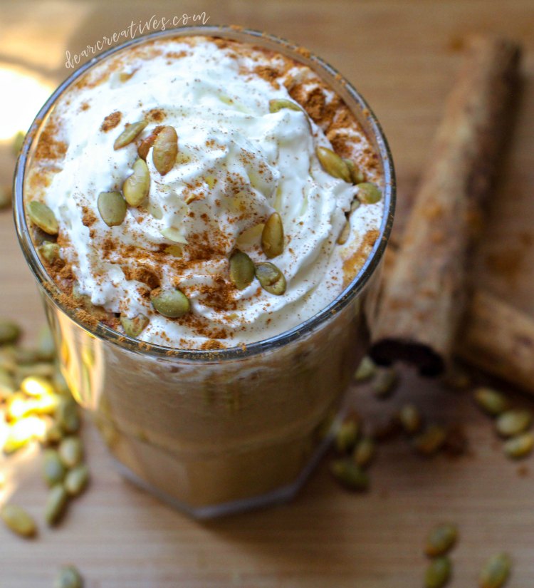 Pumpkin Spice Lattes at Home (hot, iced or blended)