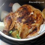 instant pot chicken - Are you looking for a flavorful, tender whole chicken recipe You have to try cooking a chicken in an instant pot. DearCreatives.com #instantpotchicken #chicken #wholechicken #chickenrecipes #easyrecipes #chickendinner #instantpotrecipes #flavorful #tender #dearcreatives