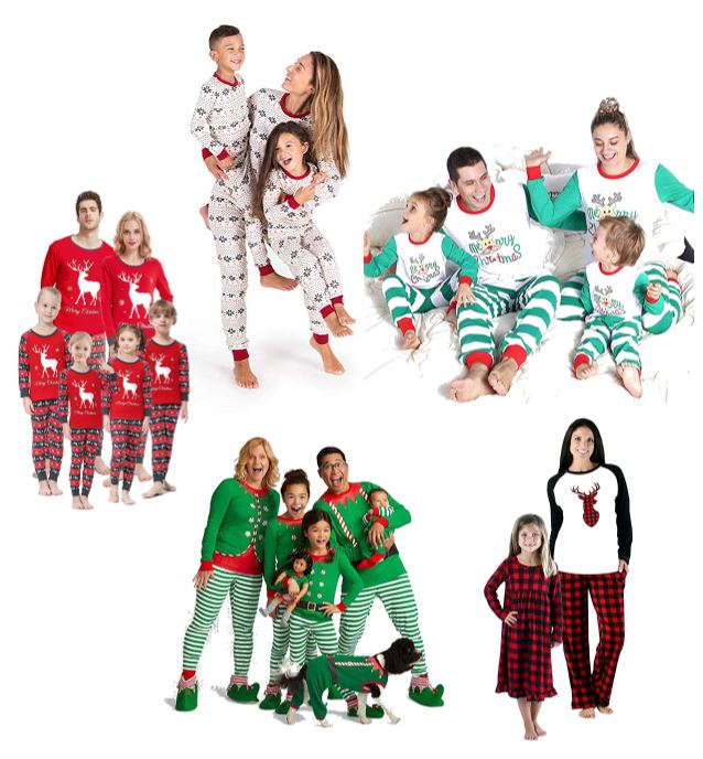 Christmas pajamas and matching pajamas on Amazon