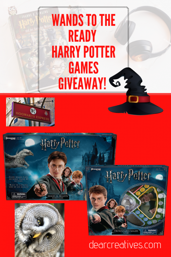 Do you know a Harry Potter fan_ You need to check out these awesome games for family night, kids game night.... Find out more at DearCreatives.com #gamenight #familygamenight #boardgames #games #fun #HarryPotter #HarryPotterfans 