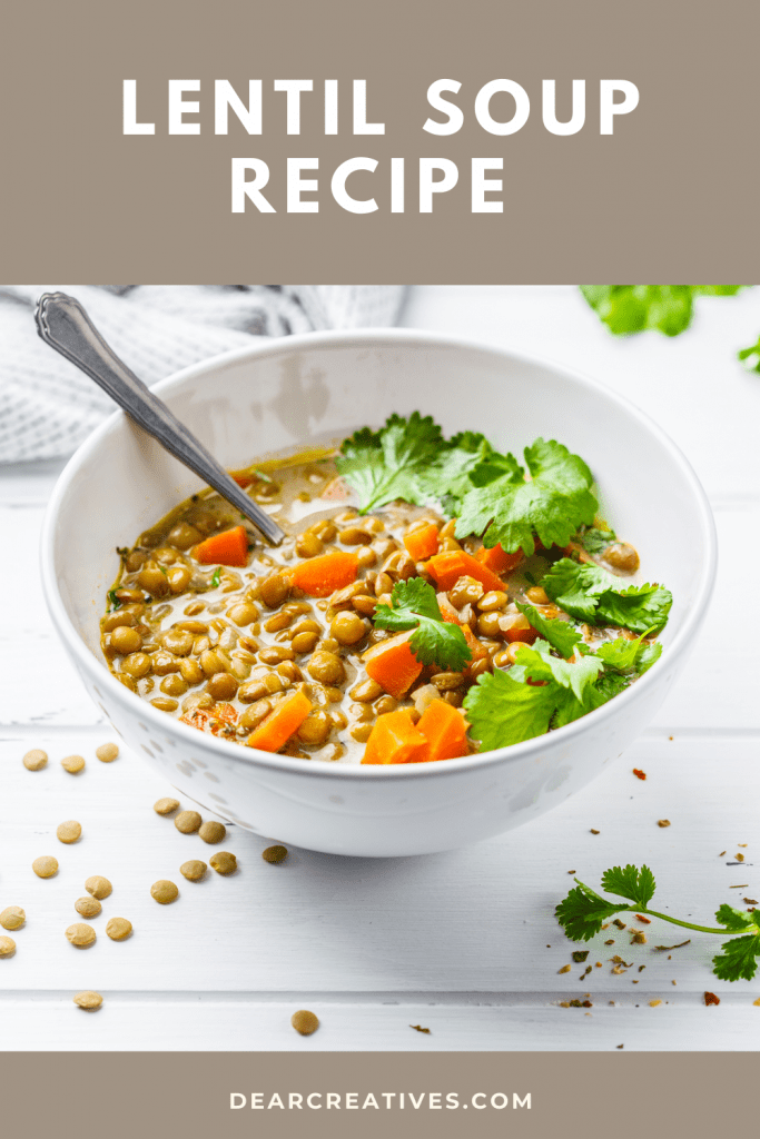 Lentil Soup - See how to make this delicious lentil soup recipe. It's easy! Have lentil soup for dinner in an hour or less!