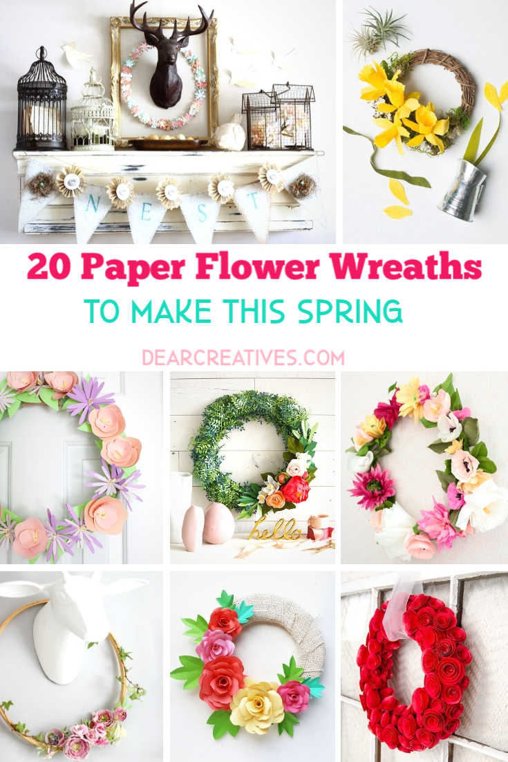 20+ DIY Spring Wreaths You Can Make Right Now!