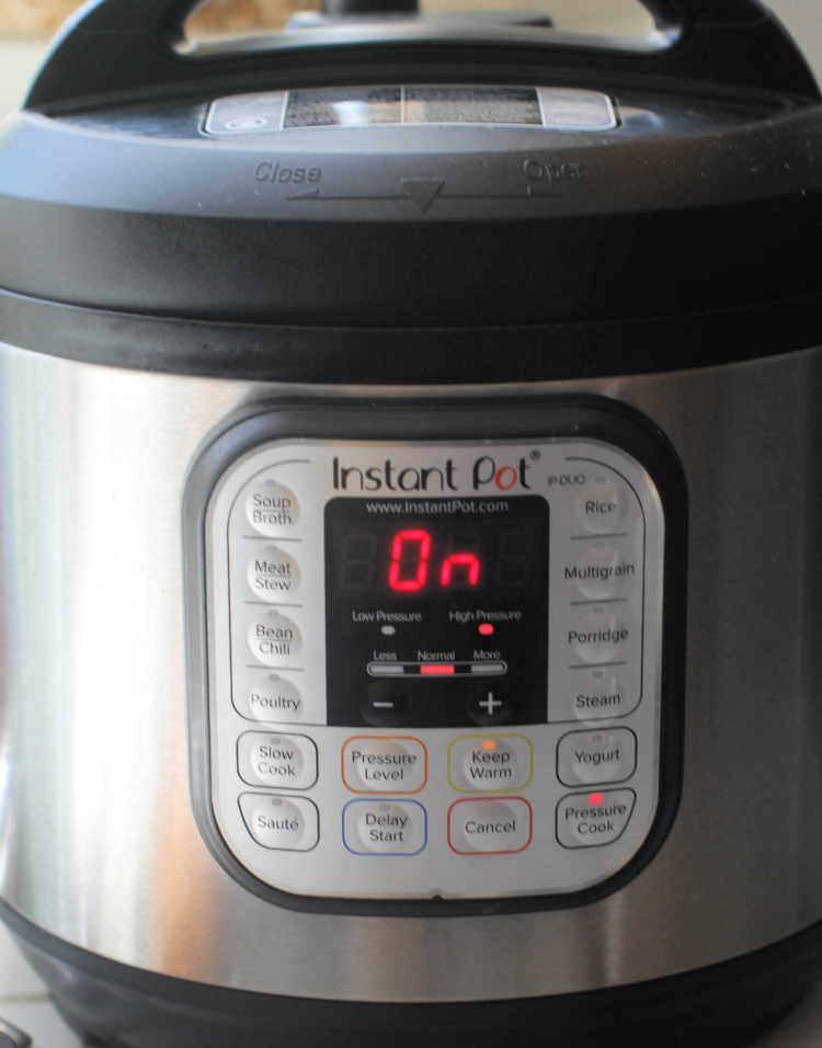 Instant Pot Chicken Tortilla Soup- This soup is so easy to cook in the instant pot. Grab this instant pot recipe. © 2019Theresa Huse DearCreatives.com