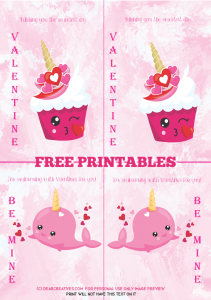 Free Cute Valentine's Day Printables With Epson ET-2750 Dear Creatives