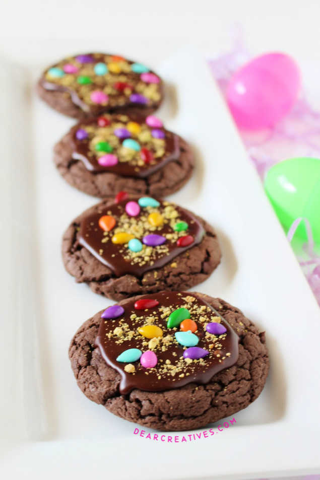 Chocolate Cake Mix Cookies