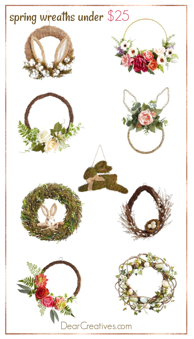 The Best Spring Wreath Ideas $25 or Less!