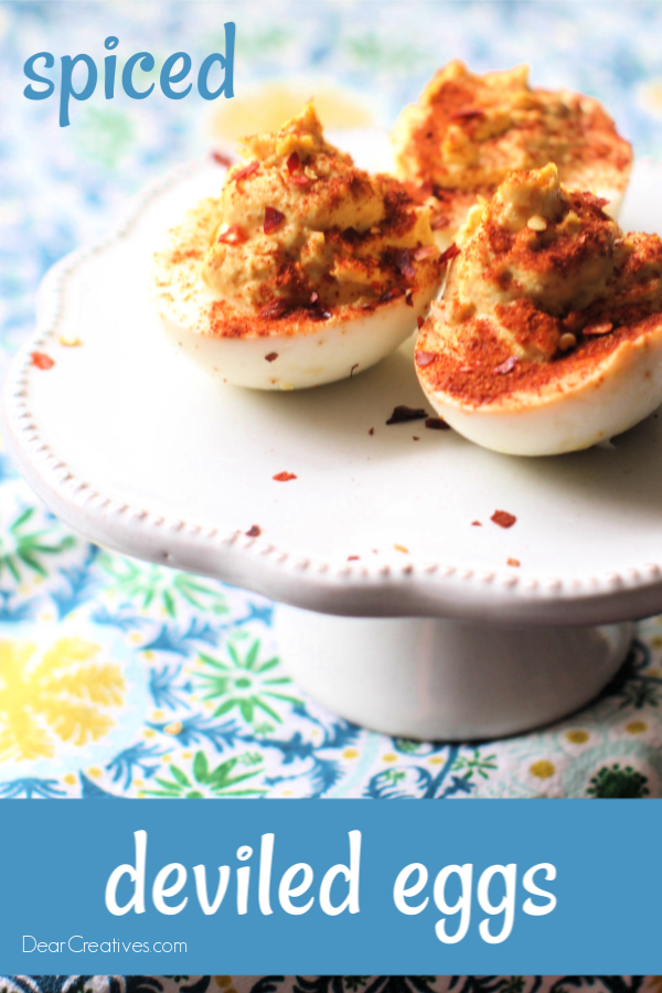 Spicy Deviled Eggs - Enjoy these flavorful deviled eggs as an appetizer, for brunch or just because you crave it. See how to make deviled eggs and various ways to spice them up. DearCreatives.com