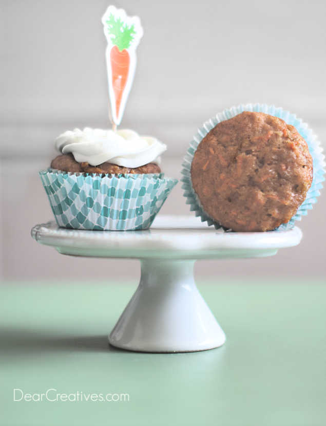 carrot cake cupcakes #cupcakes #carrotcake #recipe 