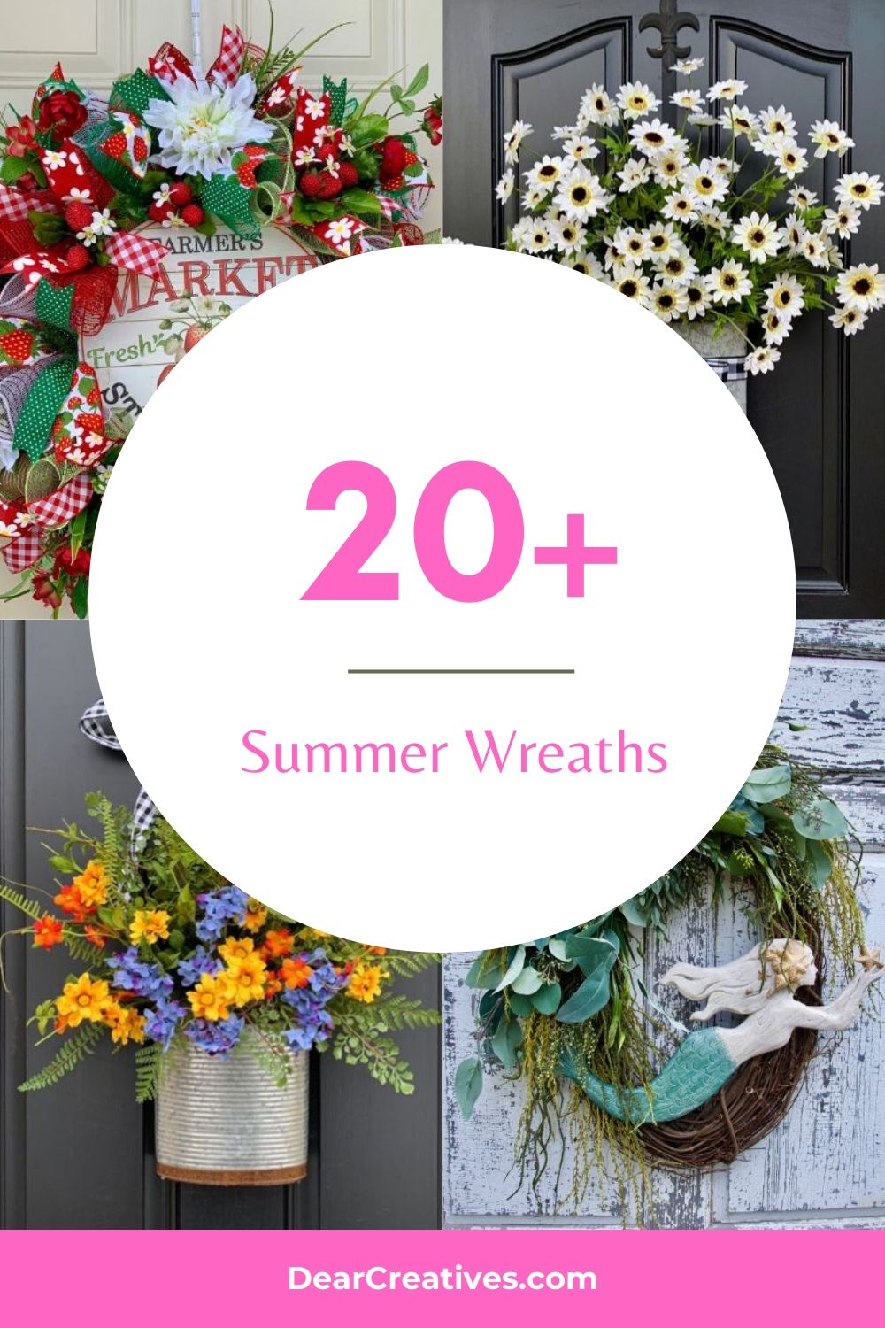 20+ Summer Wreaths For Summer Decorating