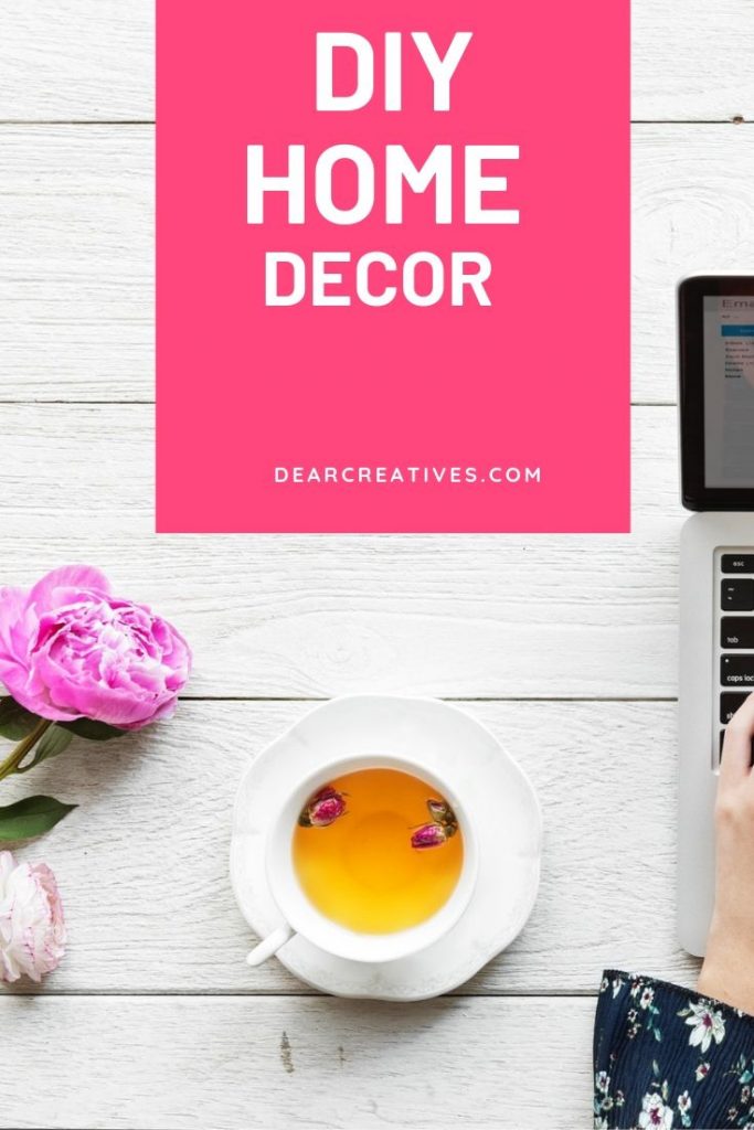 DIY Home Decor -We love working on our house and making things. Here is where we will share all our DIY Home Decor. Ideas that you can make for your home decor. See all the projects and make something now! DearCreatives.com #diyhomedecor #diy #home #decor 