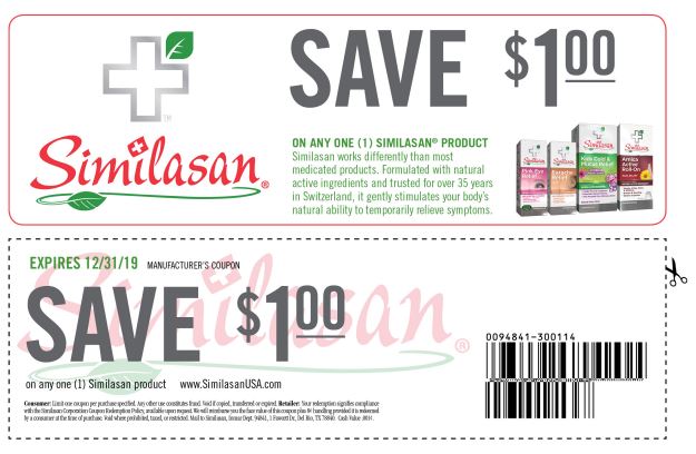 Dollar Off Coupon for Similasan Allergy Relief