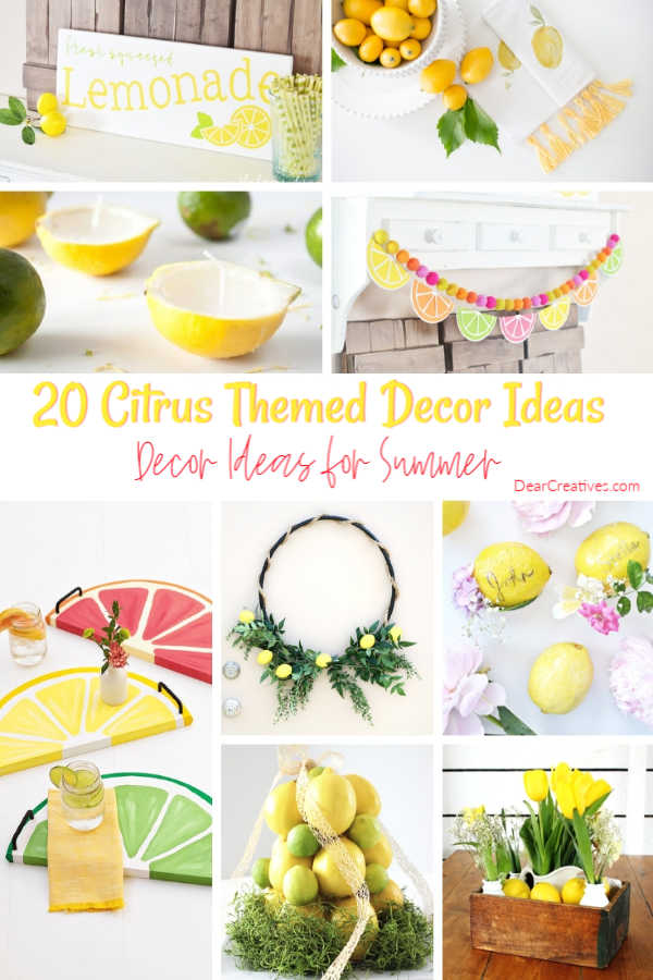 Lemon Decor Ideas + Lemon DIY Crafts For Home Decor