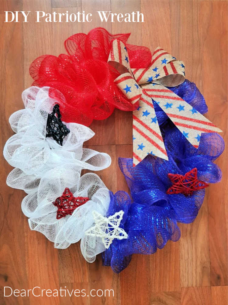 Patriotic Wreath – Red, White and Blue Wreath