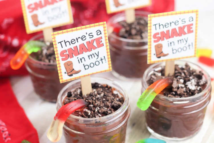 mini dessert cups recipe - DIY, how to and free printable Toy Story themed saying at © 2019 DearCreatives.com