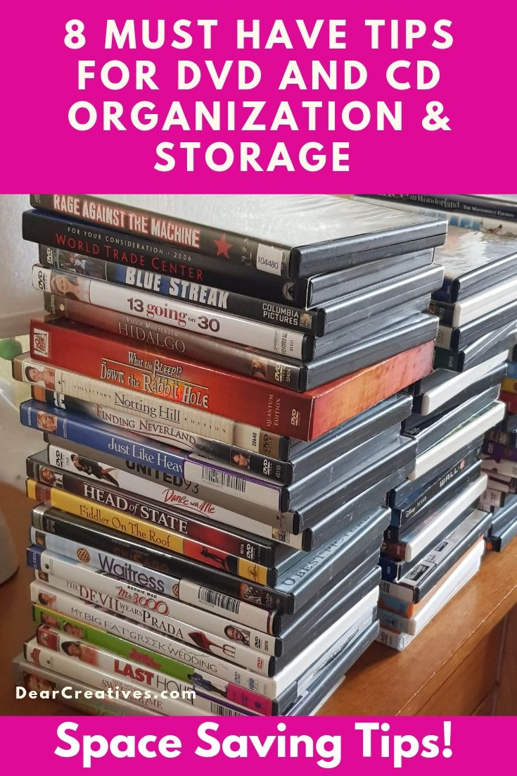 8 Must Have Tips To Organize DVDs and CDs