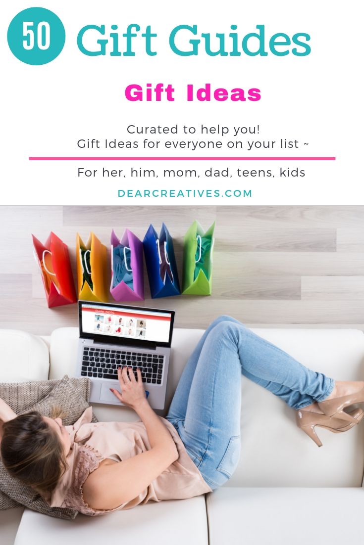 Gift Ideas - Curated to help you find the perfect gift for everyone on your list and for every occasion. The Best List of Gift Ideas! DearCreatives.com