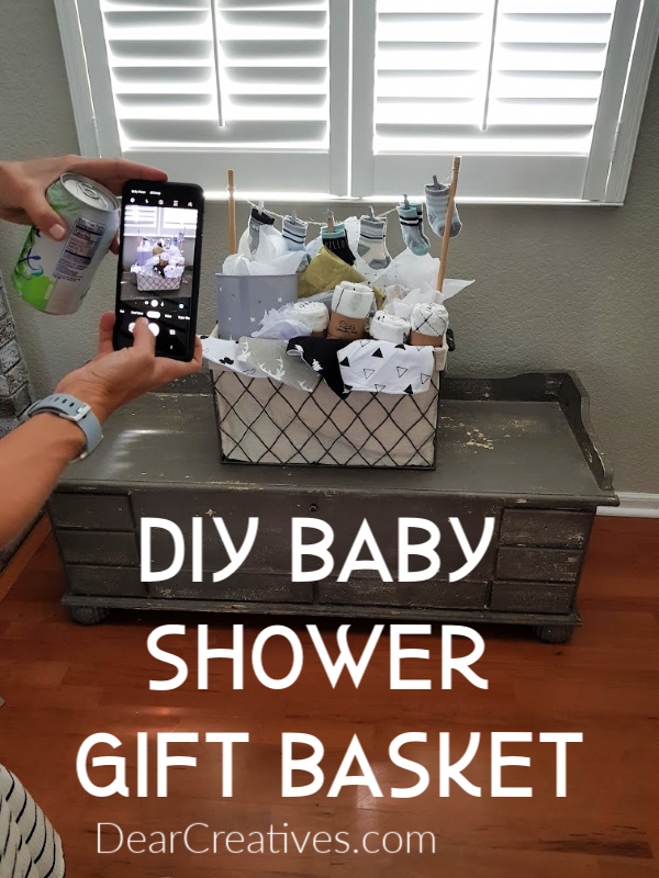 Diy Baby Gift Basket Shower Ideas Dear Creatives - Diy Baby Shower Gifts For Girl
