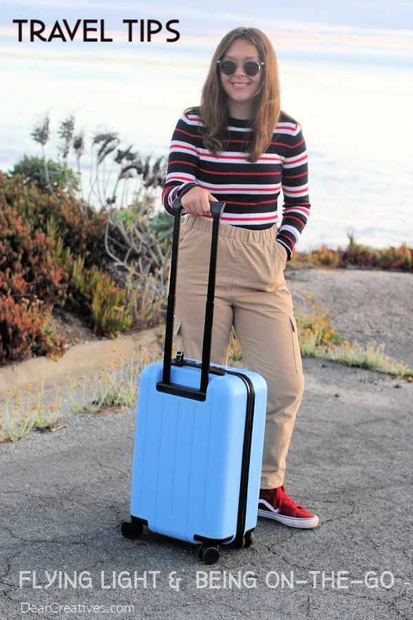 Travel Tips for packing your bags and flying light. Carry-on tips DearCreatives.com
