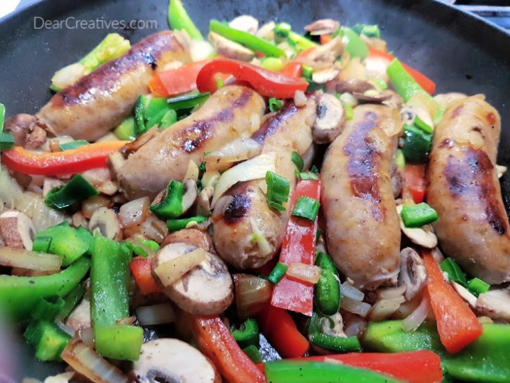 Sausage-and-Peppers-A-flavorful-and-delicious-you-can-cook-this-quickly-for-days-you-are-busy.-30-minute-meal-or-less-DearCreatives.com_