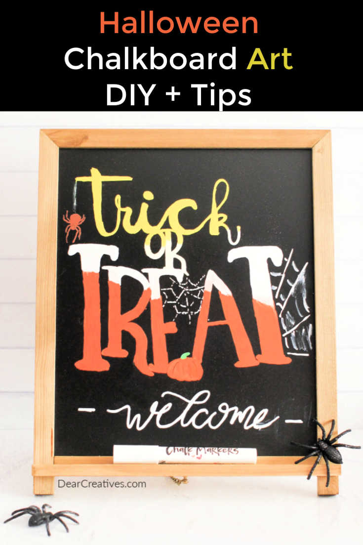 Halloween Chalkboard Art – “Trick or Treat”