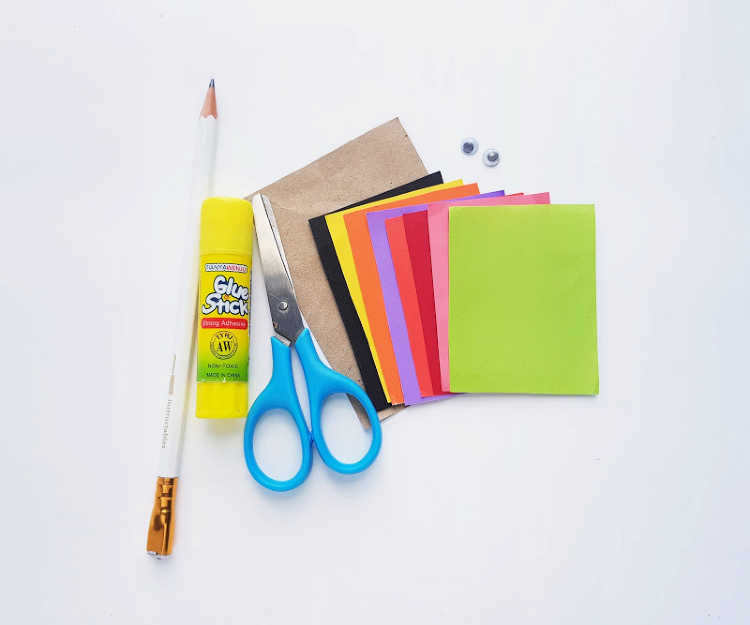 supplies for making a turkey craft - DearCreatives.com