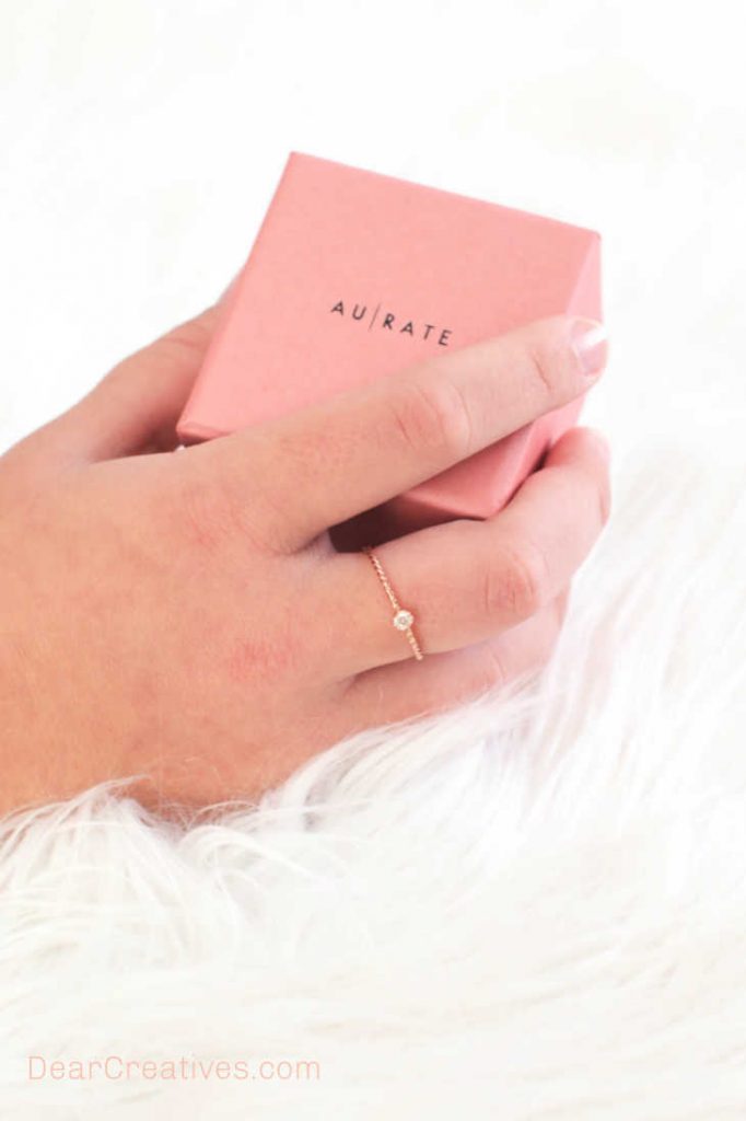 A few of our favorite things, dainty rings... gift ideas for her. DearCreatives.com