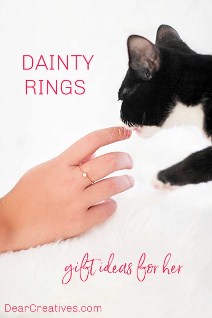 Jewelry rings gift guide - Wear them solo or as stackable rings. These rings will look good on her fingers, which make them the perfect jewelry ring for any occasion... DearCreatives.com