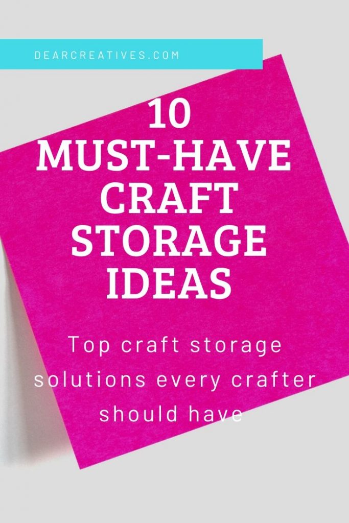 Cricut Storage Ideas - Craft Room Organization - Dear Creatives