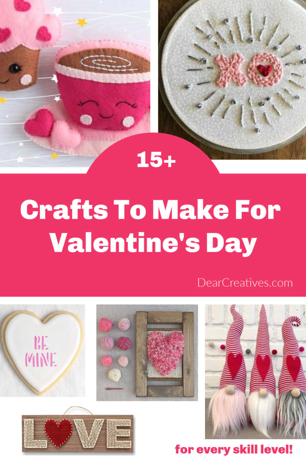 15 Crafts And Patterns To Make For Valentine's Day - Dear Creatives