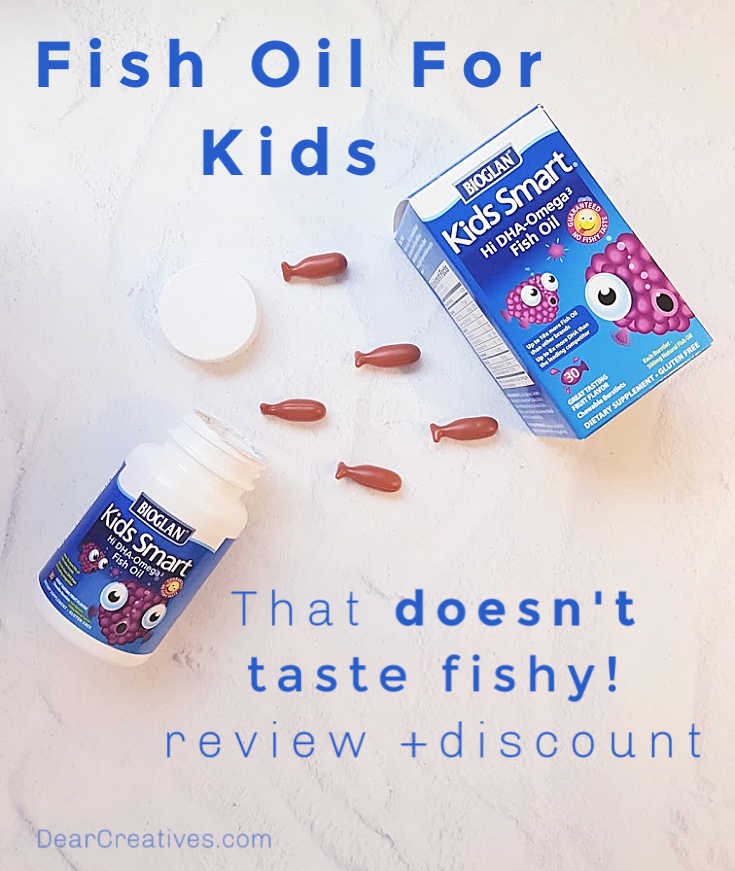 Fish Oil For Kids That Does Not Taste Fishy! Review -Kids Smart High DHA Fish Oil Chewable Burstlets - supplements for kids DearCreatives.com