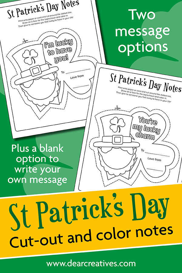 3 St. Patrick’s Day Coloring Pages (Leprechaun)