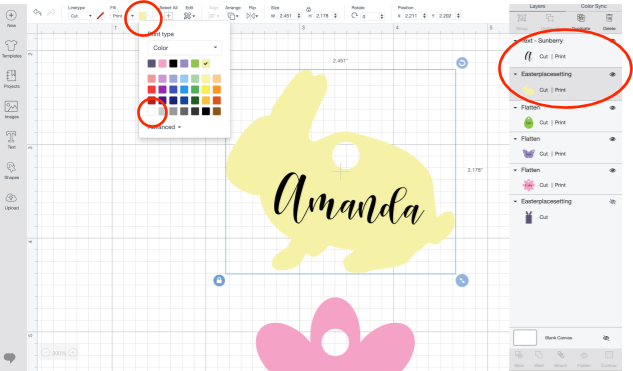 Begin working on the place setting tags - see full cutting instructions, SVG files and templates at DearCreatives.com