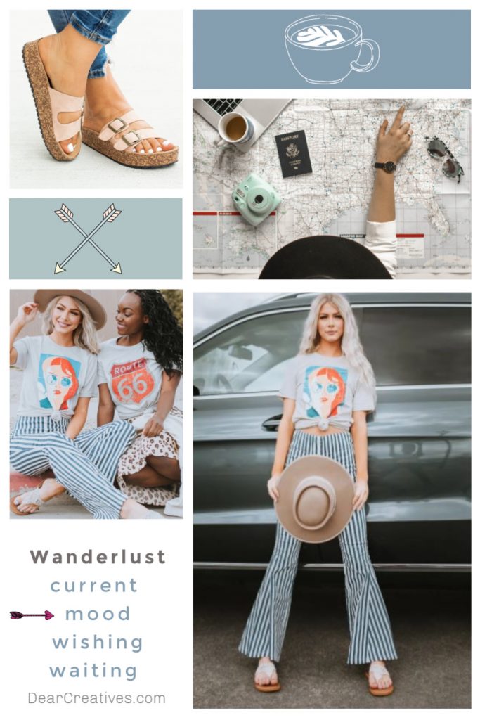 Fashion Mood Board - Wanderlust- Current Mood - DearCreatives.com 