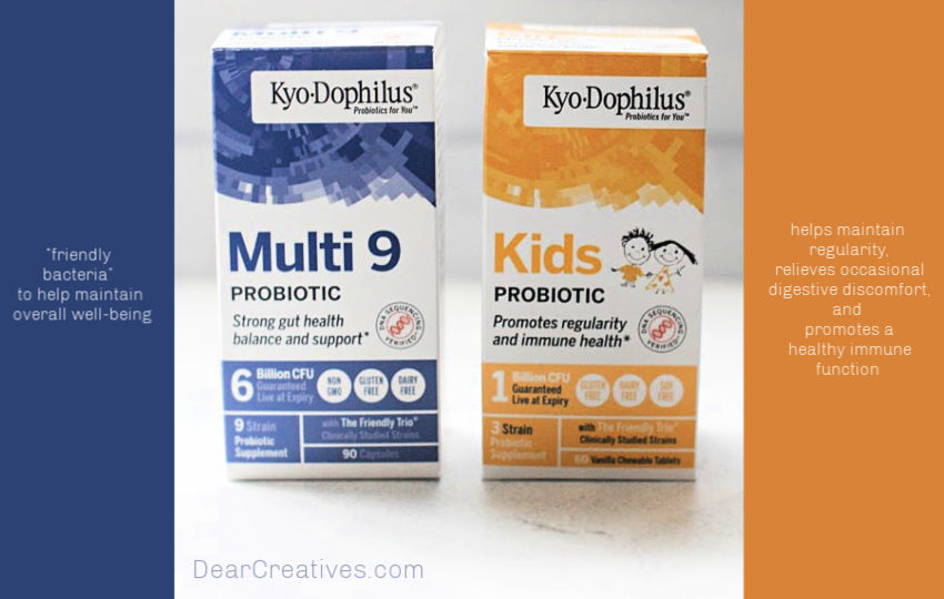 Healthy Living Tips- How probiotics can keep your digestion balanced. The benefits of using probiotics and probiotics for kids - © DearCreatives.com