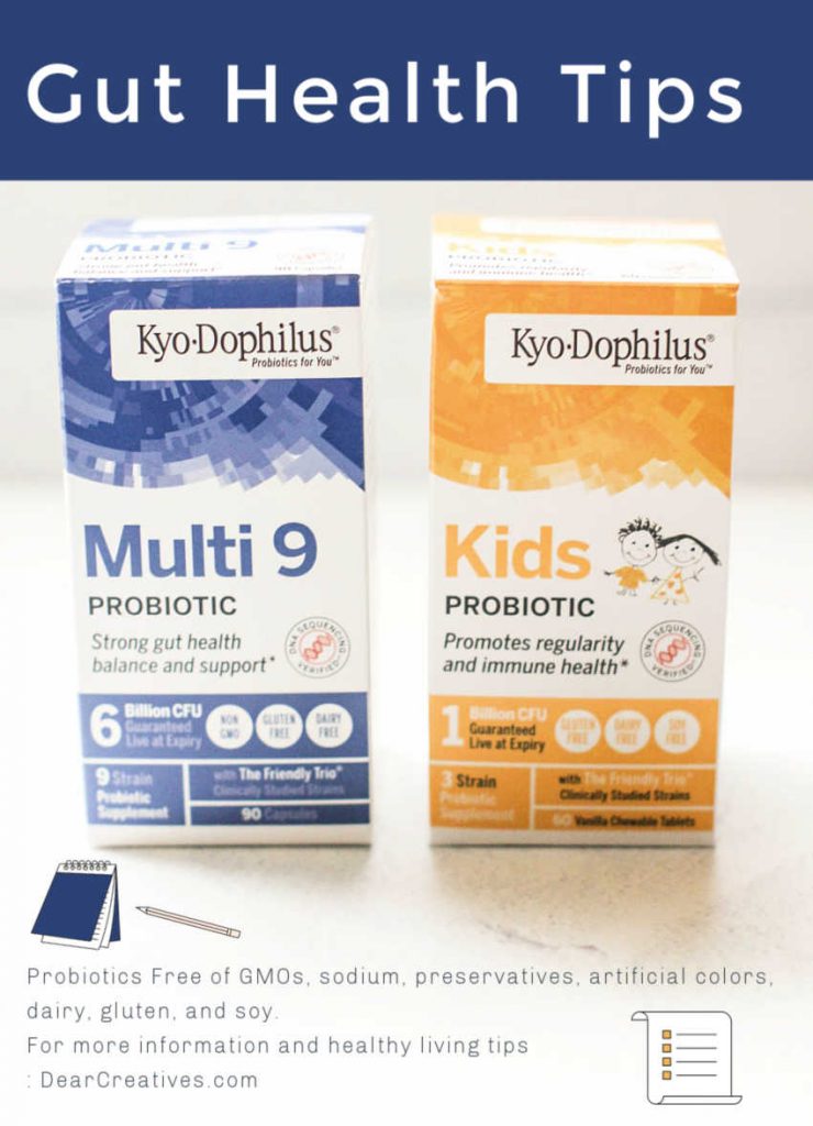 Healthy Living Tips -Gut health tips -Where to buy probiotic and probiotics for kids © DearCreatives.com