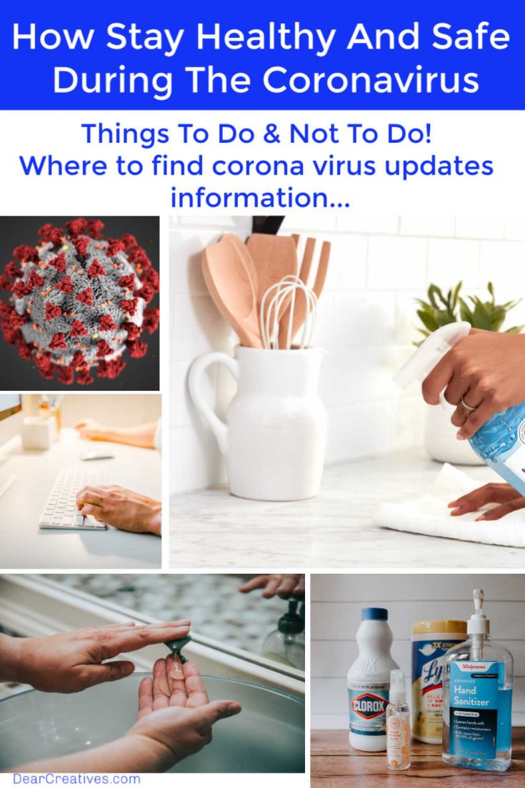 How To Stay Healthy And Safe During The Coronavirus Dear Creatives