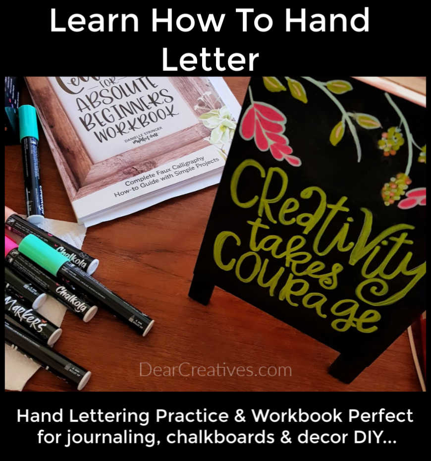 Chalk Lettering for Beginners - Calligraphy Practice Workbook