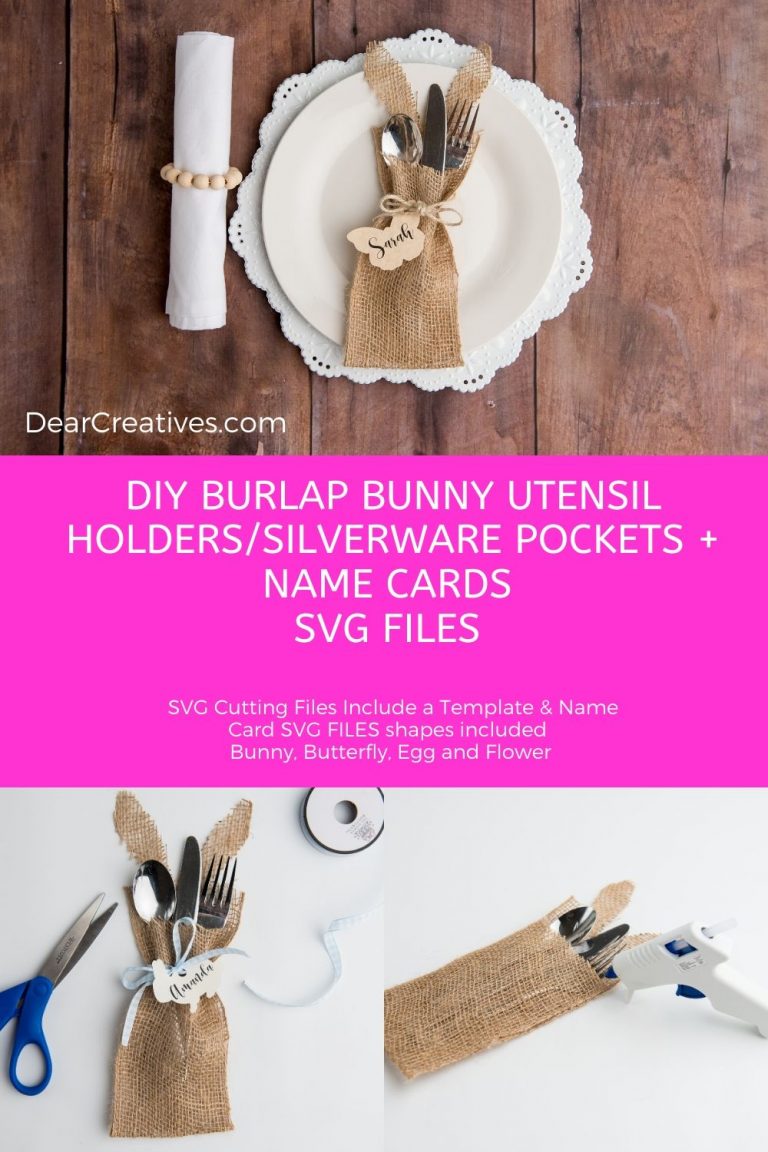 DIY Utensil Holders And Name Tags + SVG Cut Files
