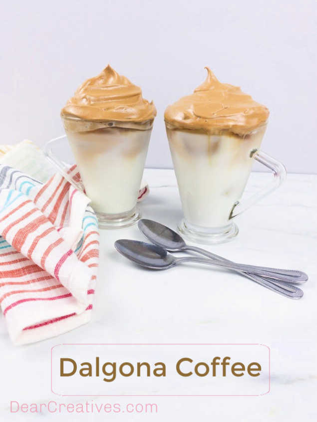 Dalgona Coffee - What is Dalgona Coffee_ Recipe for whipped coffee - DearCreatives.com